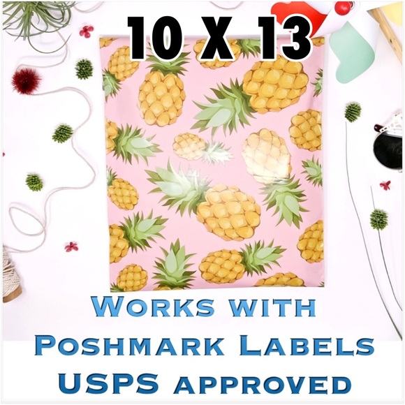 50 10X13 Poly Mailers Pineapple PRICE IS FIRM - Picture 7 of 11